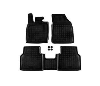 Гумени стелки комплект предни и задни черни (3 броя) за SKODA ENYAQ iV SUV (5AC, 5AZ) от 2020