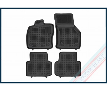 Гумени стелки комплект предни и задни черни 4бр. за SEAT LEON (KL1) от 2019