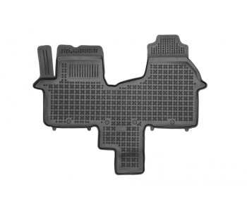 Гумени стелки черни 1-бр (1-ви ред седалки) за OPEL VIVARO B (X82) платформа от 2014