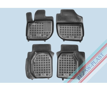 Гумени стелки черни 4-бр (1-ви и 2-ри ред седалки) за HONDA JAZZ V (GR_) от 2020