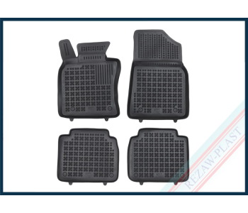 Гумени стелки черни 4-бр (1-ви и 2-ри ред седалки) за LEXUS ES (_Z10_) от 2018