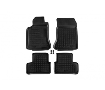 Гумени стелки черни 4-бр (1-ви и 2-ри ред седалки) за MERCEDES A (W177) седан от 2018