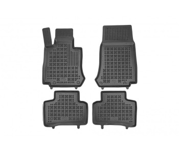 Гумени стелки черни 4-бр (1-ви и 2-ри ред седалки) за MERCEDES EQC (N293) от 2019