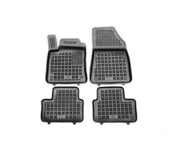 Гумени стелки черни 4-бр (1-ви и 2-ри ред седалки) за RENAULT CLIO V от 2019
