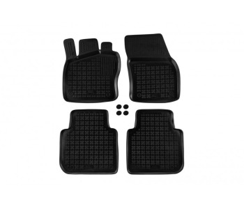 Гумени стелки черни 4-бр (1-ви и 2-ри ред седалки) за SEAT TARRACO (KN2_) от 2018