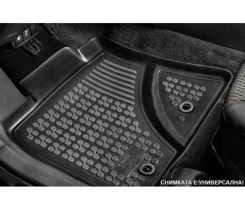 Гумени стелки комплект предни и задни черни 2020- за FIAT 500e (332_) от 2020