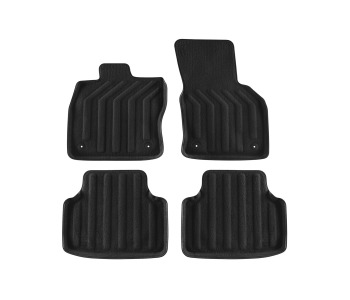 3D Мокетни стелки GUZU Premium титаниево черни (4 броя) за SEAT LEON (KL1) от 2019