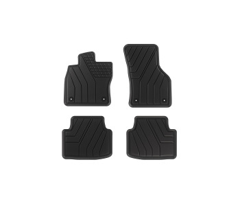 Гумени стелки SPARTLine от висококачествен OEM материал (4 броя) черни за SEAT LEON (1P1) от 2005 до 2012