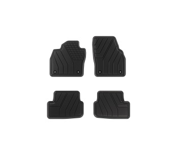 Гумени стелки SPARTLine от висококачествен OEM материал (4 броя) черни за SEAT ARONA (KJ7) от 2017